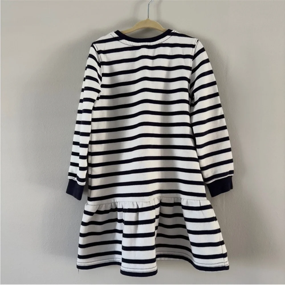 Polo by Ralph Lauren Kids Bear Striped Nightgown - Black and White - Picture 4 of 4